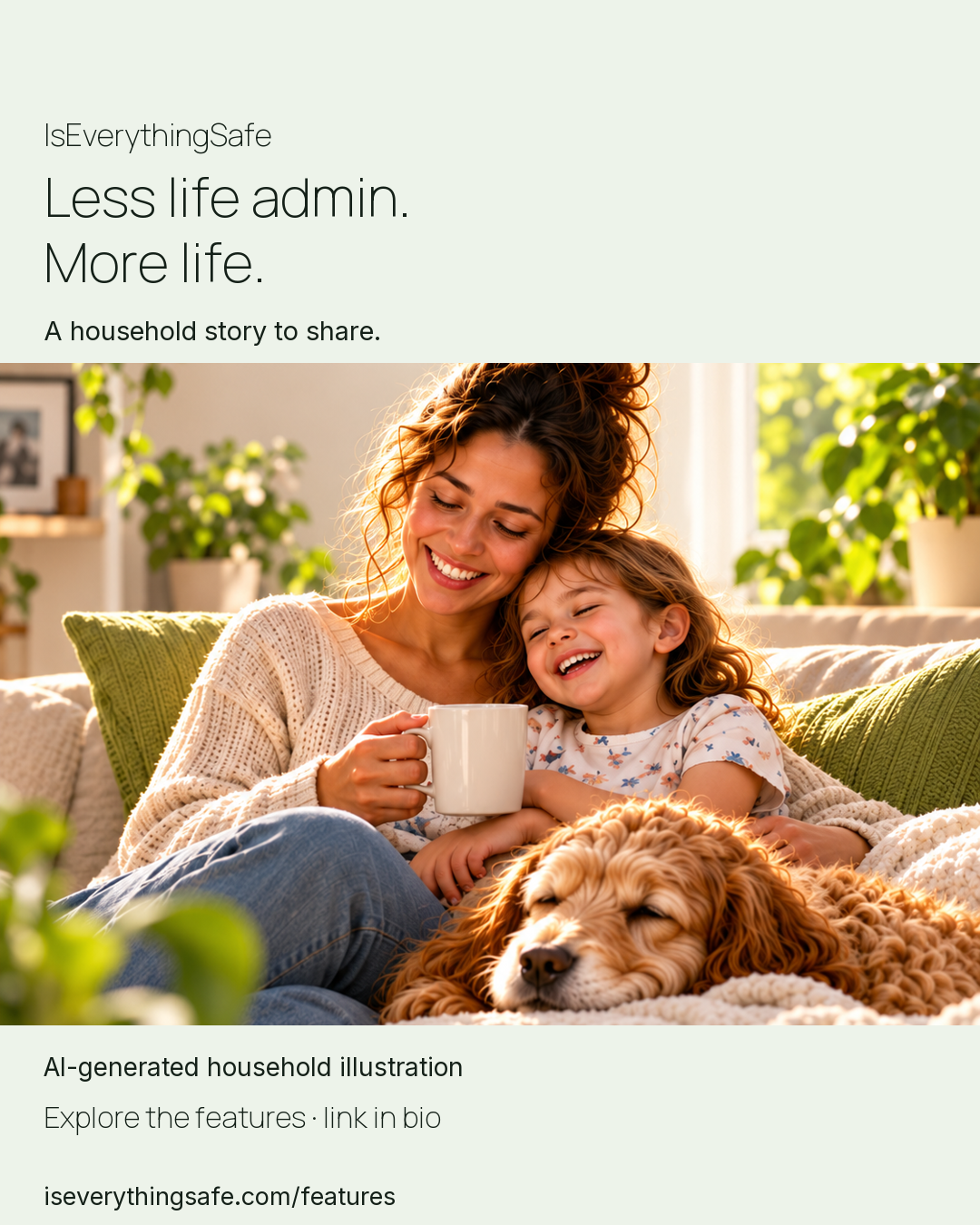 Closing — AI-generated household illustration
