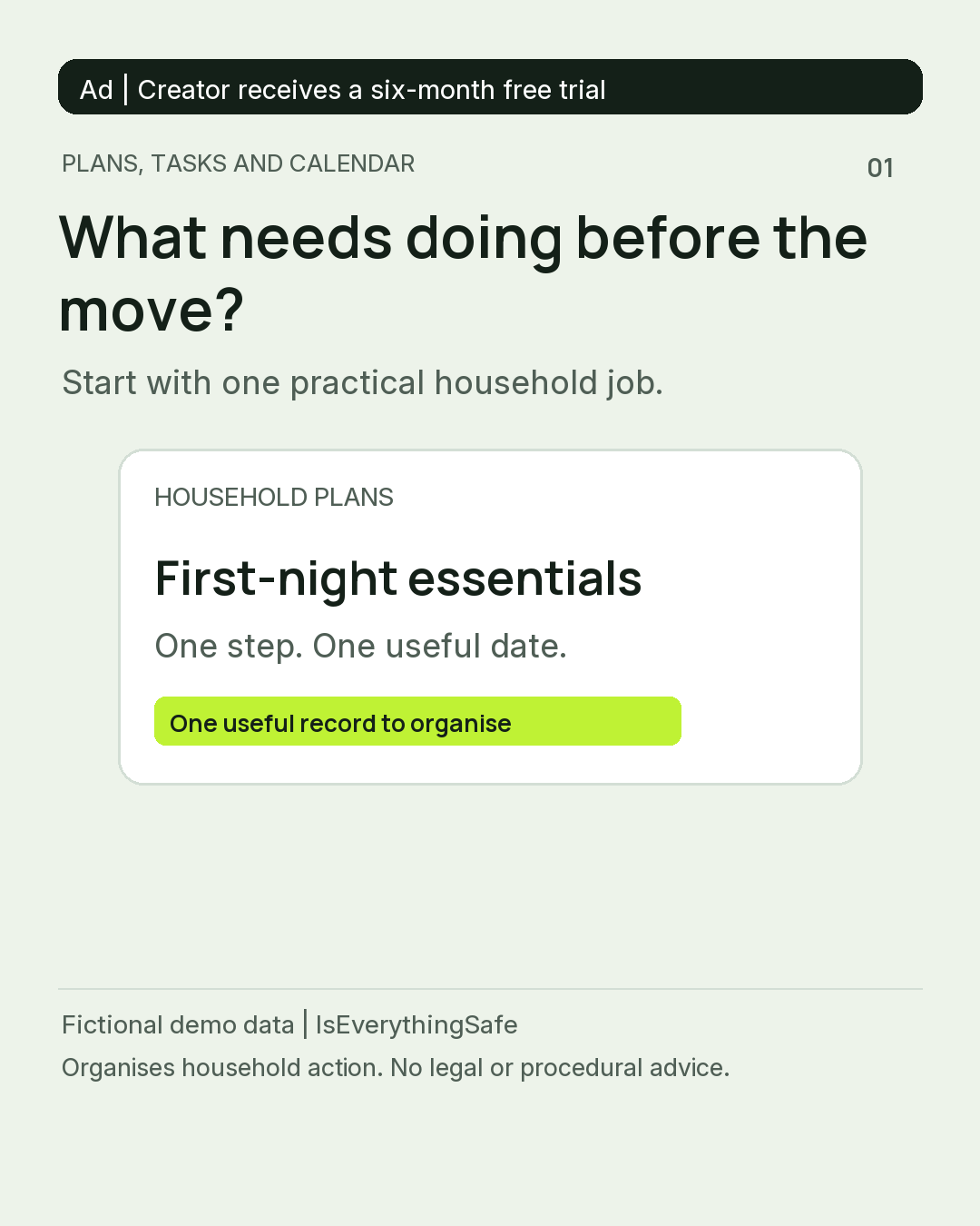 One practical job before the move