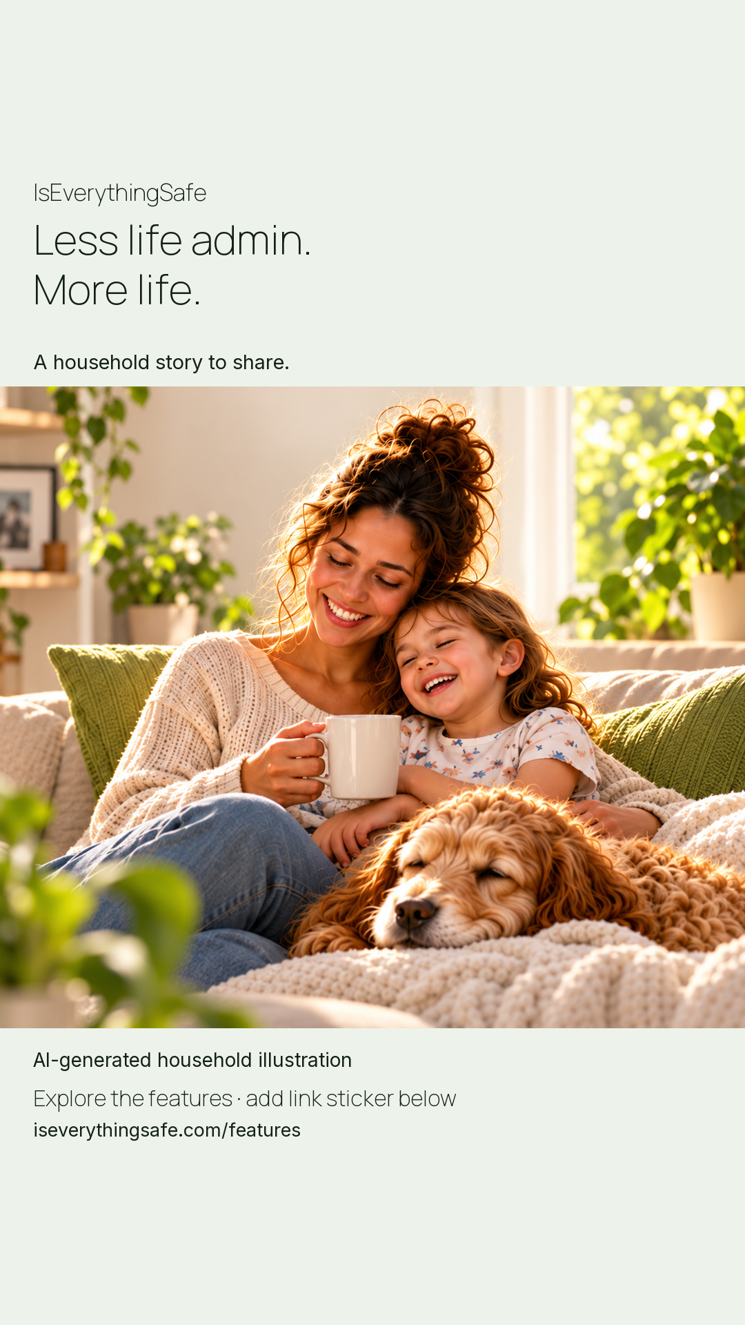 Closing — AI-generated household illustration
